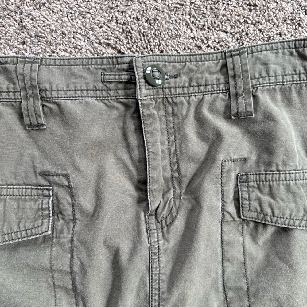 Tommy Hilfiger Women’s Size 8 Olive Green Cargo Pocket Skirt Adjustable Waist - Picture 4 of 10